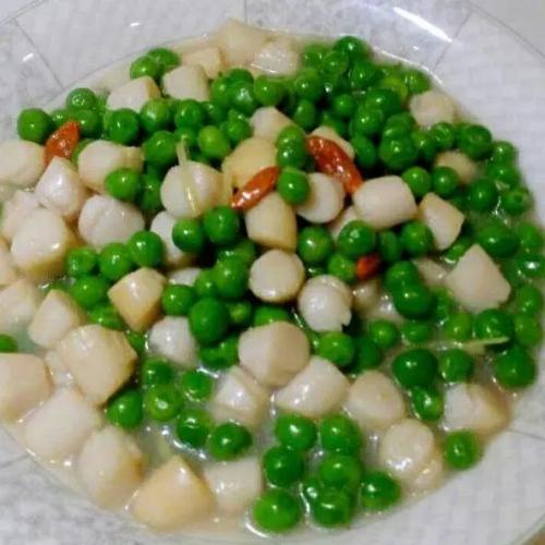 家常版甜豆炒鮮貝